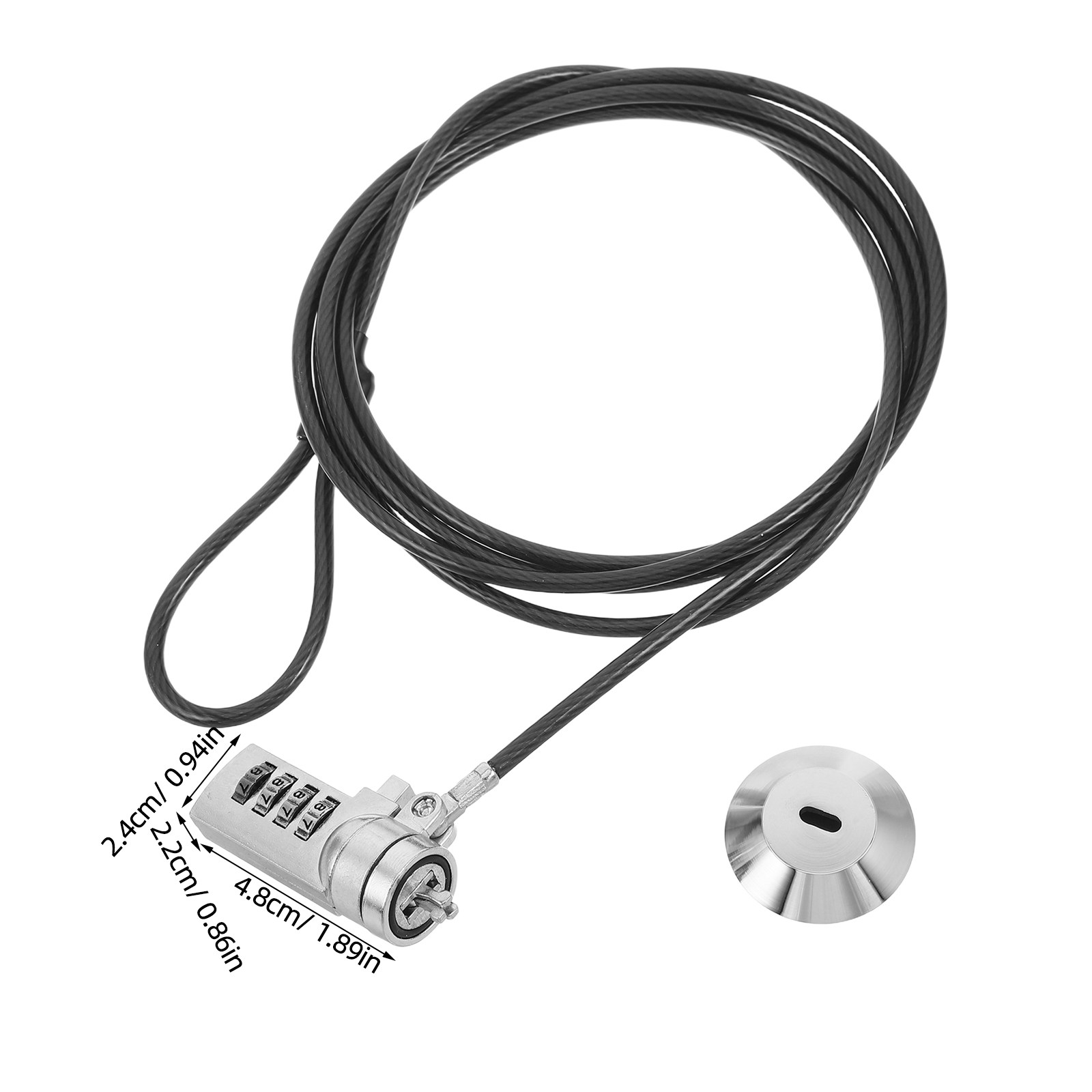 1Set Laptop Lock Combination 6 - огляд і ціна Cable Lock Flexible