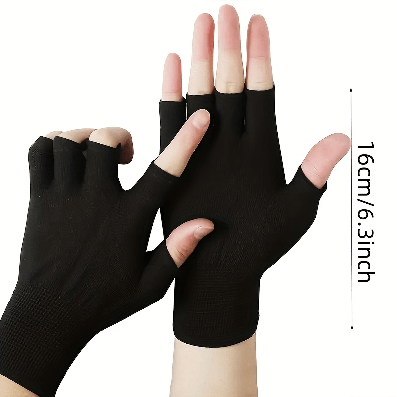 Black Knit Half Finger Gloves, - огляд і ціна Cycling To Work